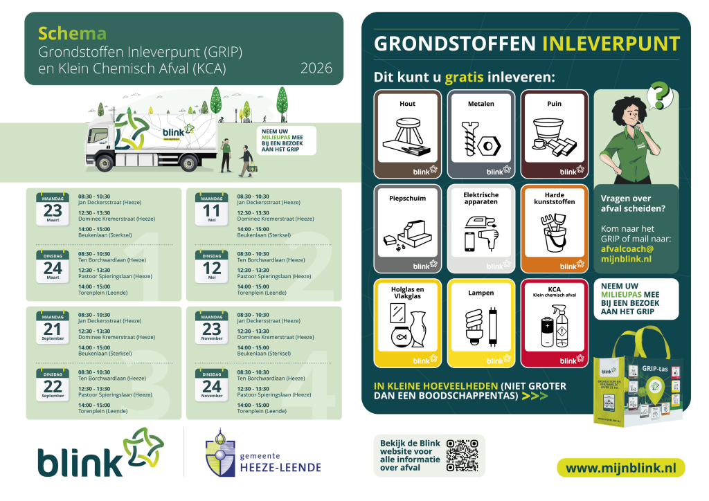 りんページ Grondstoffen Inleverpunt Heeze-Leende | Blink